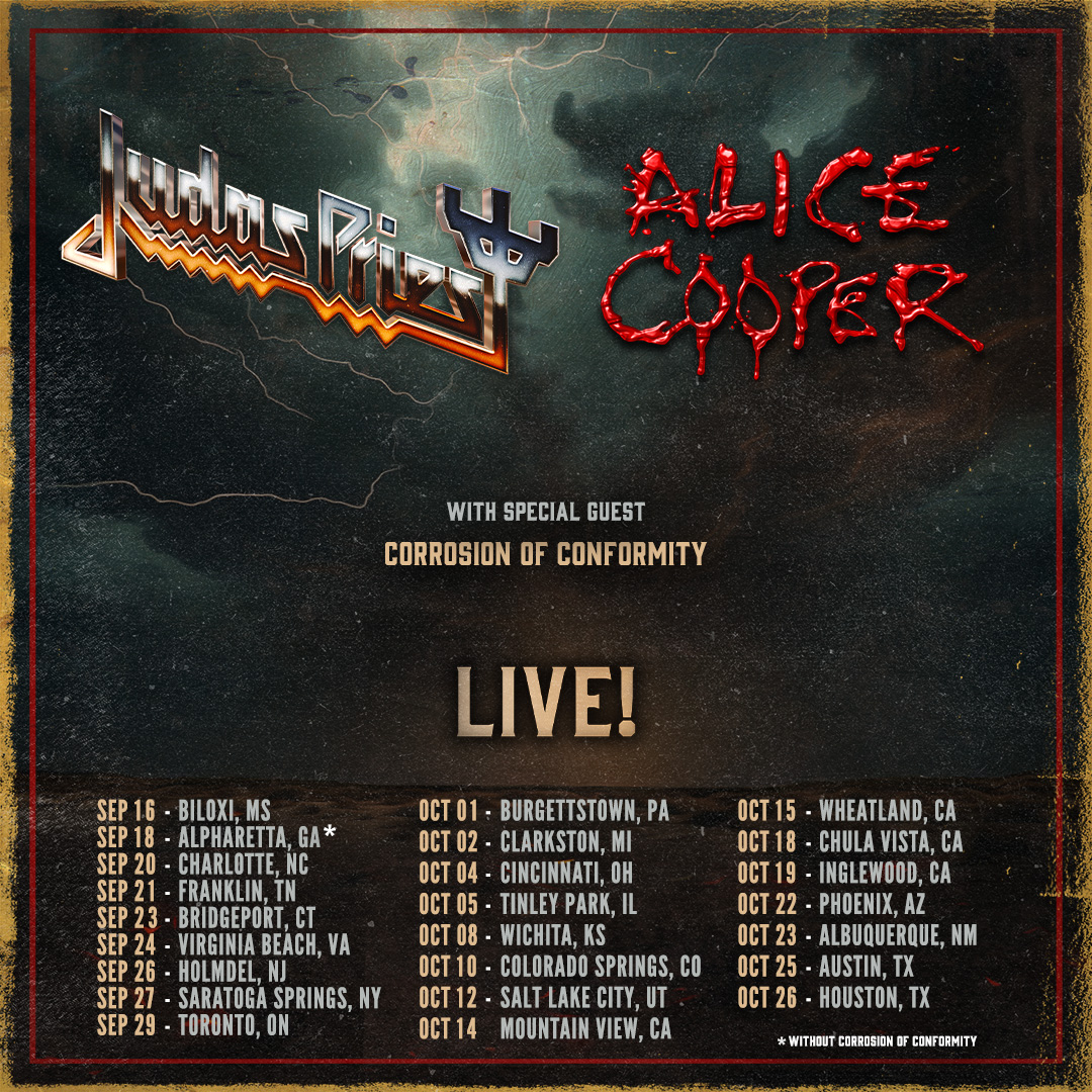 Judas Priest Tour Poster 2026